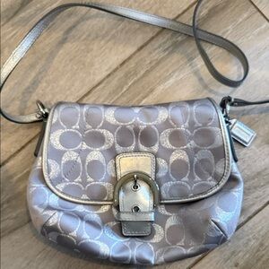 Coach Silver Crossbody Bag